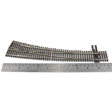 Peco SLE8376 HO/OO Code 83 Right Hand No.7 Curved Turnout Electrofrog